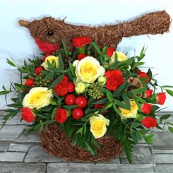 Robbie the robin arrangement
