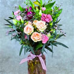 Sweet Pea Posy Jar